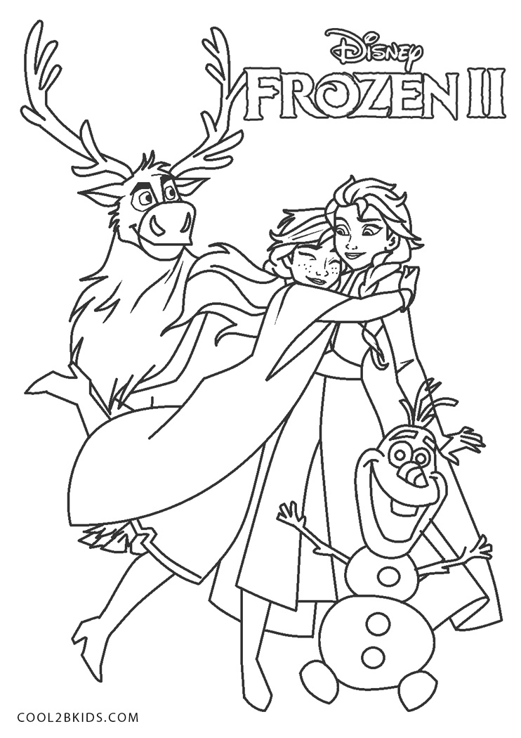 Frozen 2: Princess Elsa Coloring Pages Printable 167