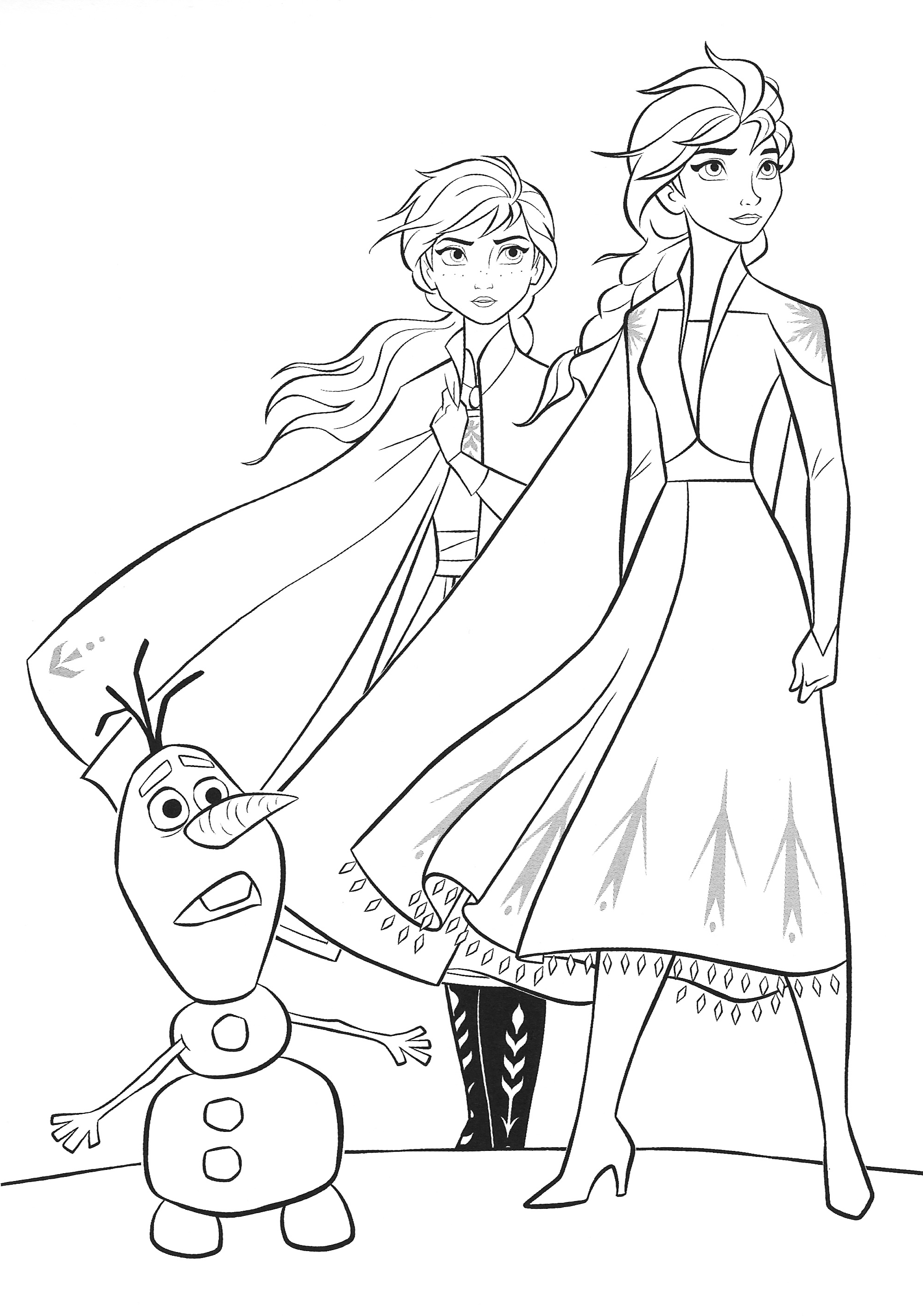 Frozen 2: Princess Elsa Coloring Pages Printable 20