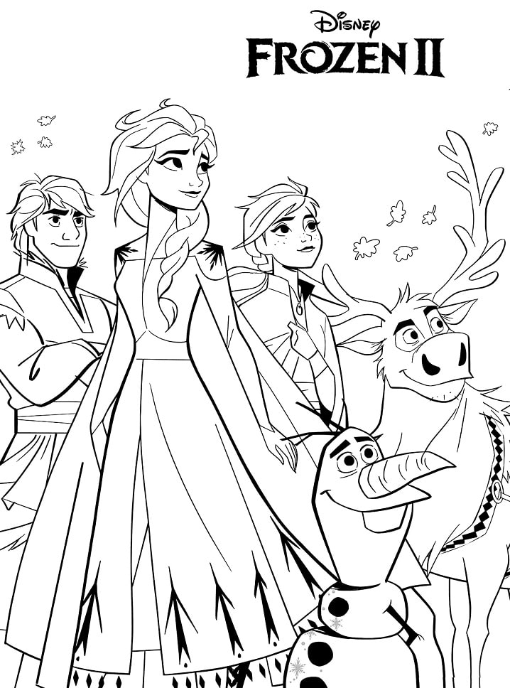 Frozen 2: Princess Elsa Coloring Pages Printable 24