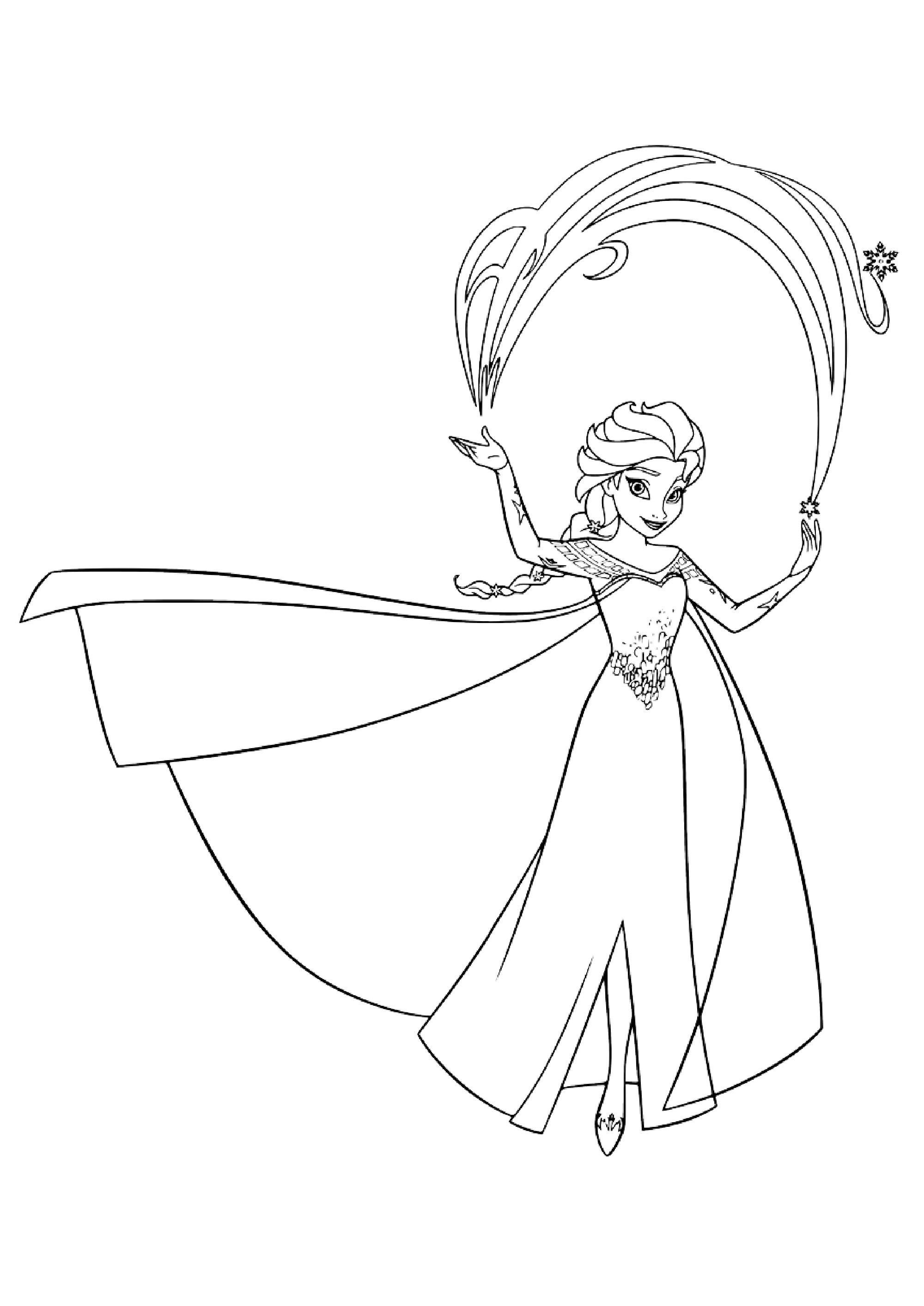 Frozen 2: Princess Elsa Coloring Pages Printable 25