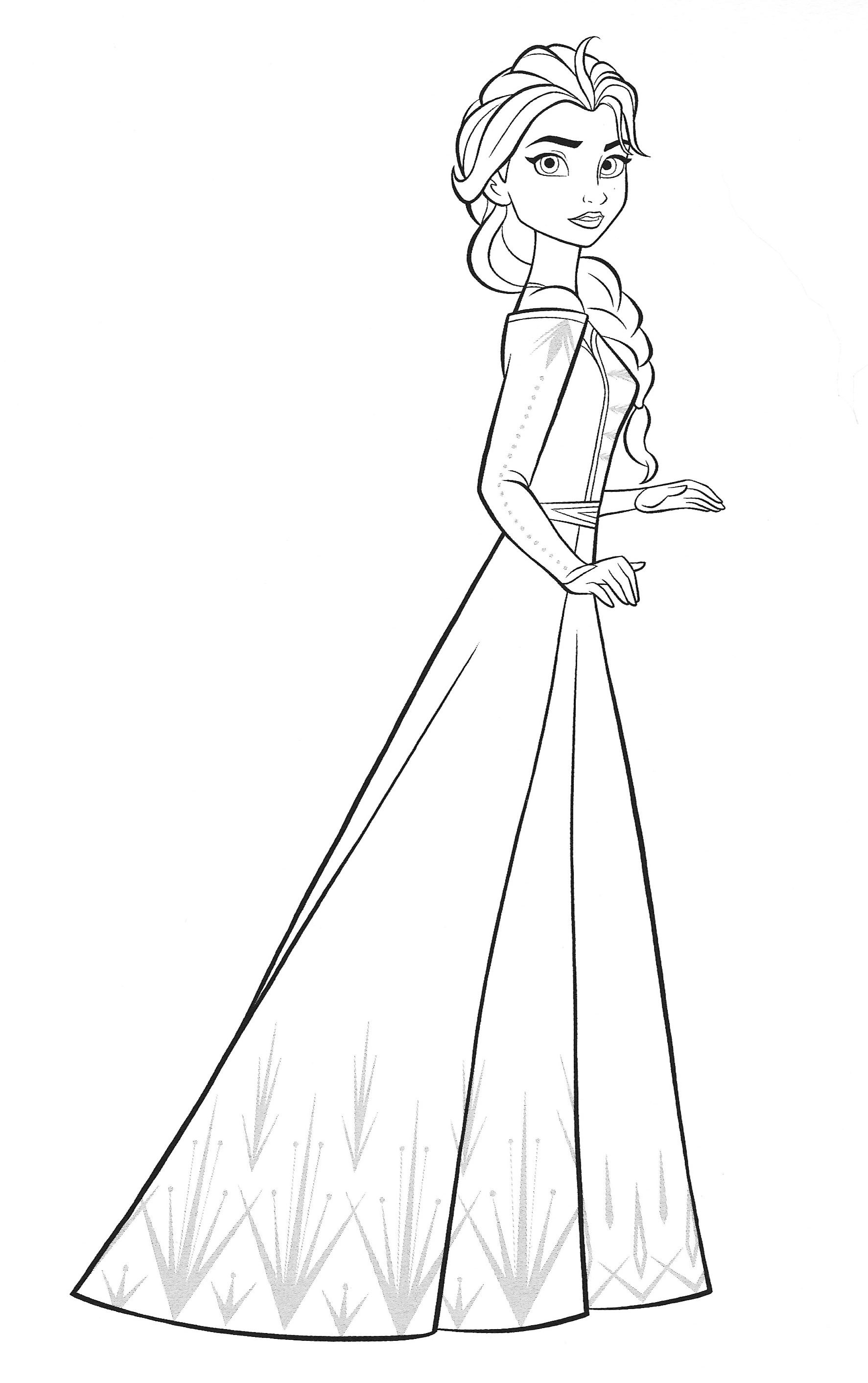 Frozen 2: Princess Elsa Coloring Pages Printable 42