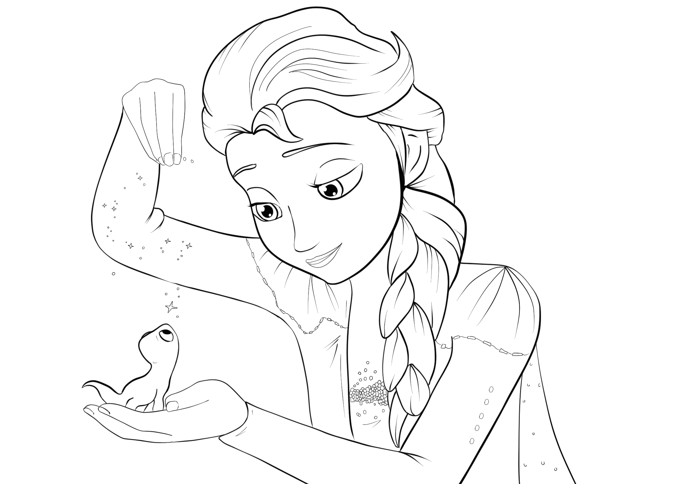 Frozen 2: Princess Elsa Coloring Pages Printable 5