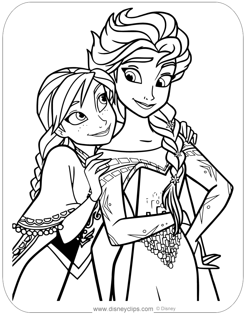 Frozen 2: Princess Elsa Coloring Pages Printable 51