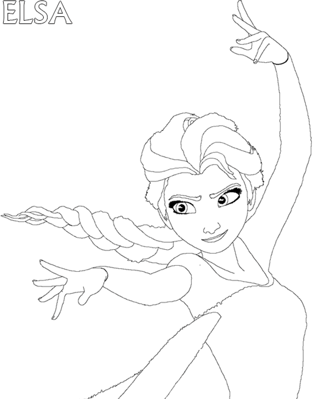 Frozen 2: Princess Elsa Coloring Pages Printable 54