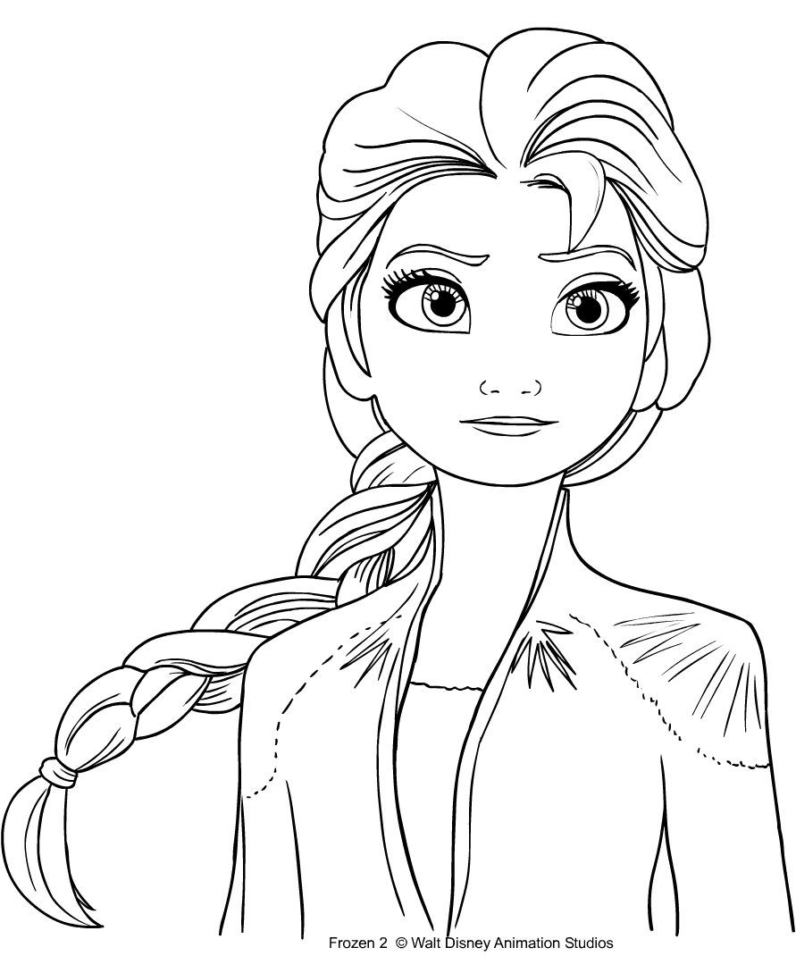 Frozen 2: Princess Elsa Coloring Pages Printable 57