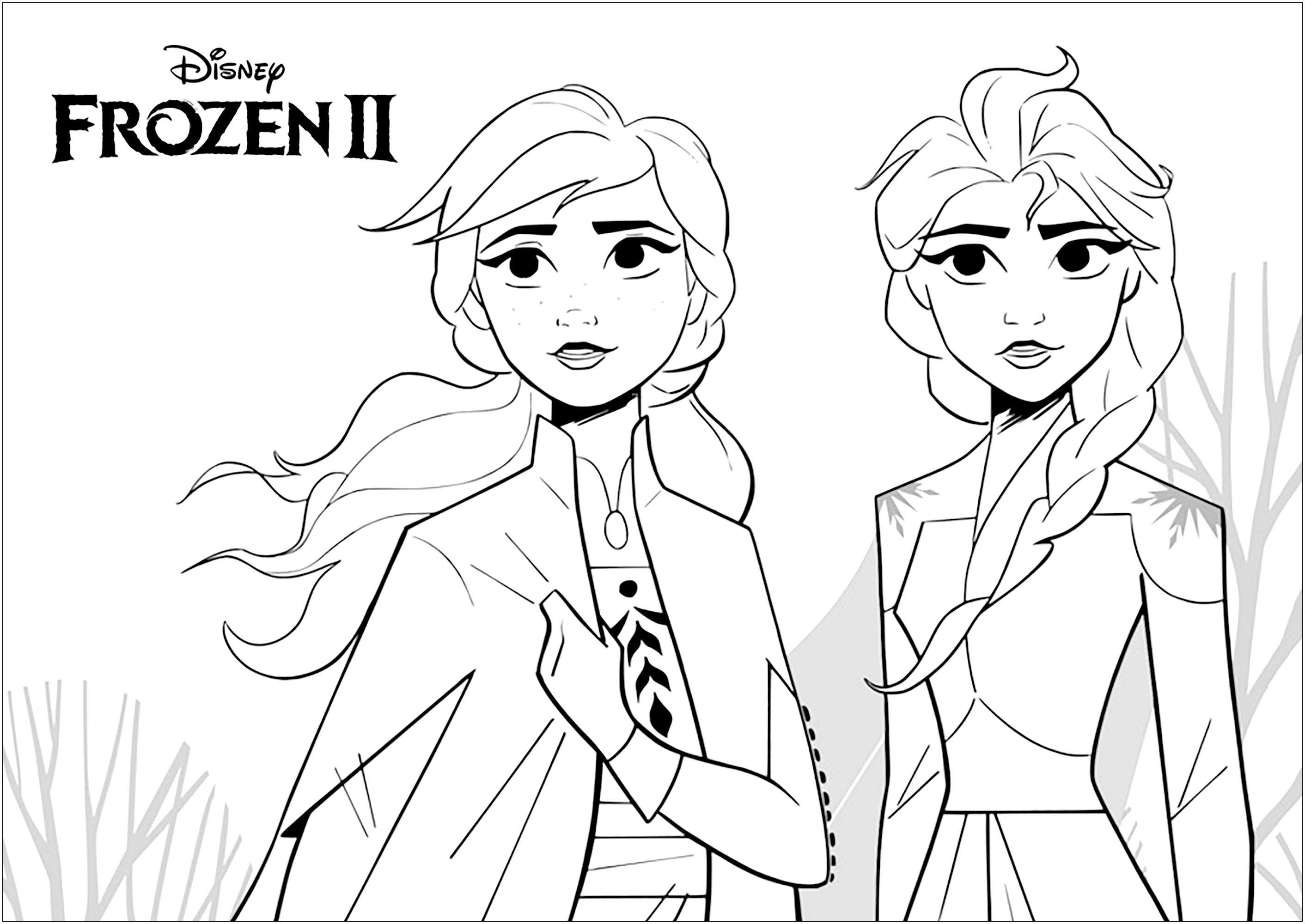 Frozen 2: Princess Elsa Coloring Pages Printable 59