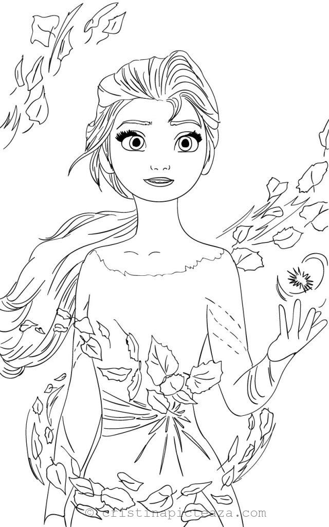 Frozen 2: Princess Elsa Coloring Pages Printable 60