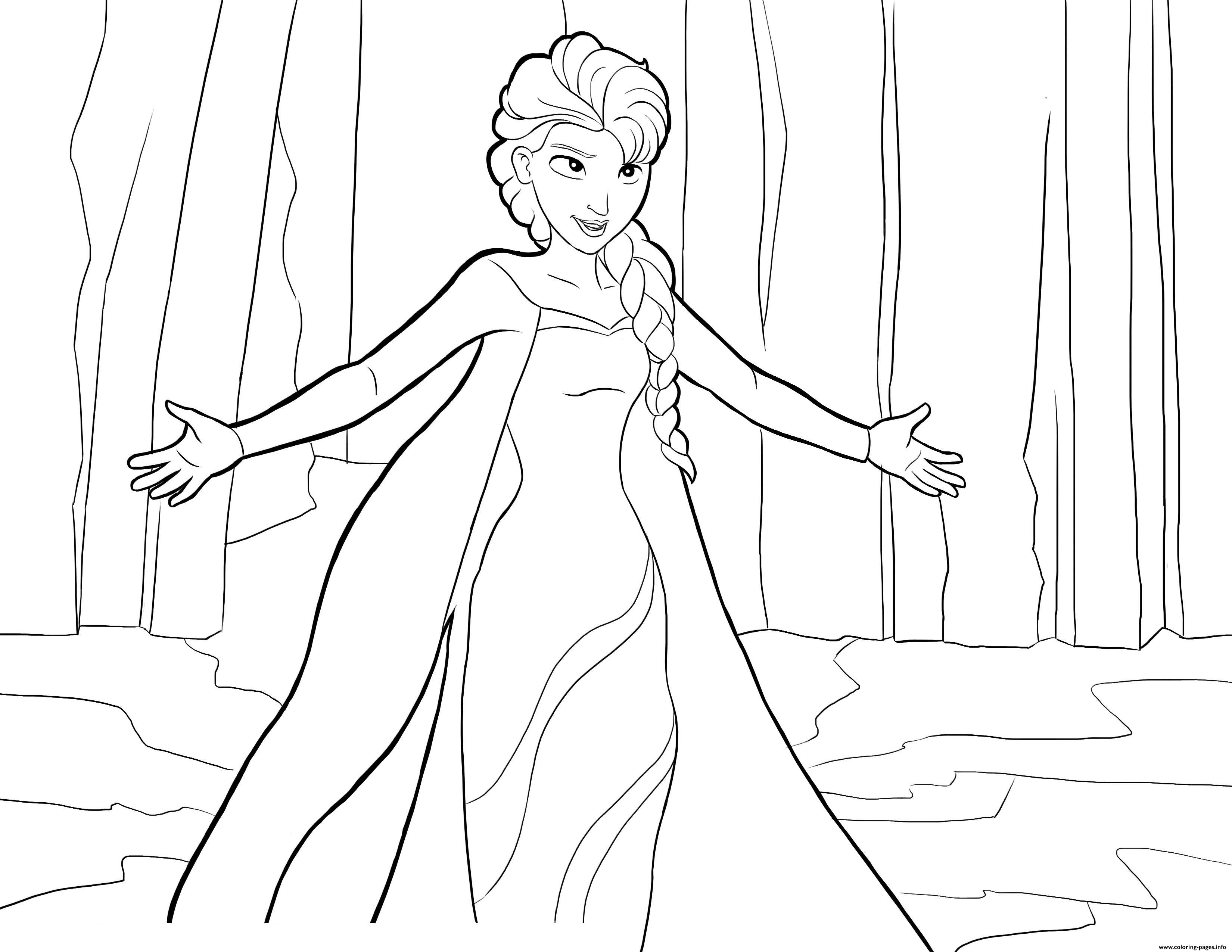 Frozen 2: Princess Elsa Coloring Pages Printable 63