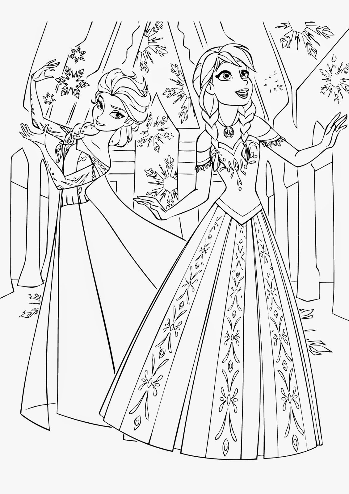 Frozen 2: Princess Elsa Coloring Pages Printable 71