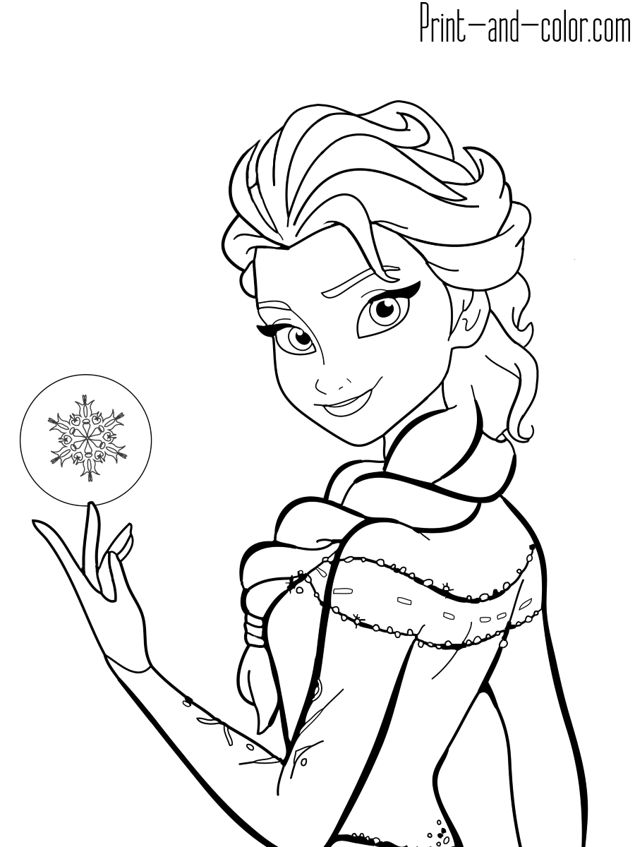 Frozen 2: Princess Elsa Coloring Pages Printable 72