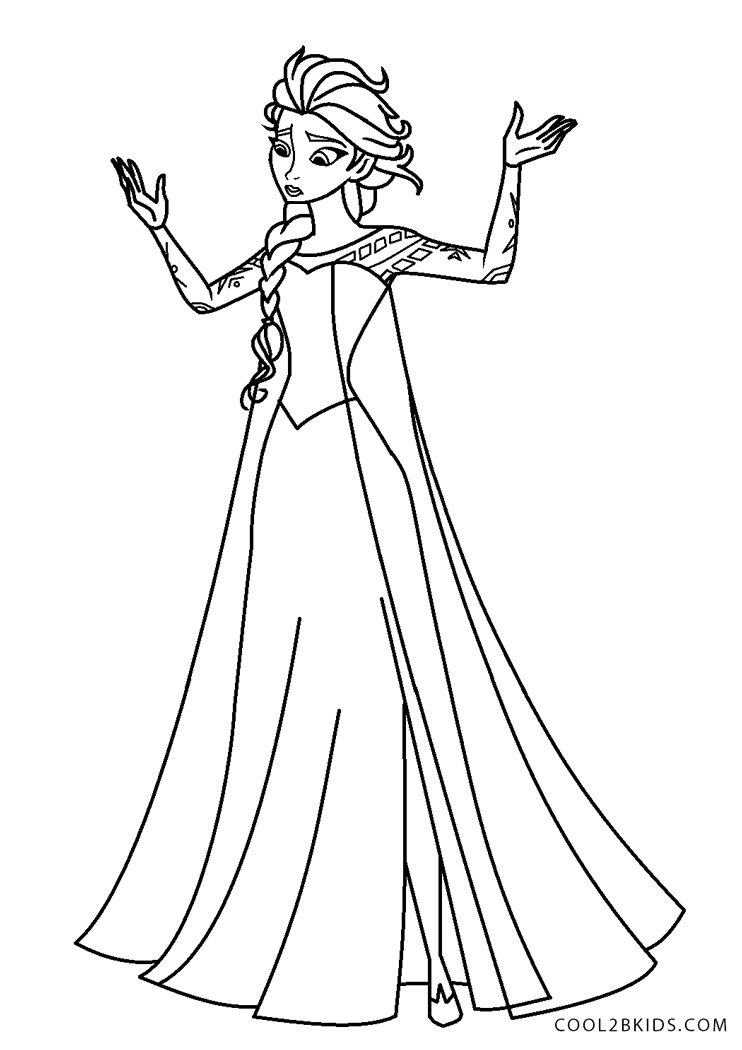 Frozen 2: Princess Elsa Coloring Pages Printable 81