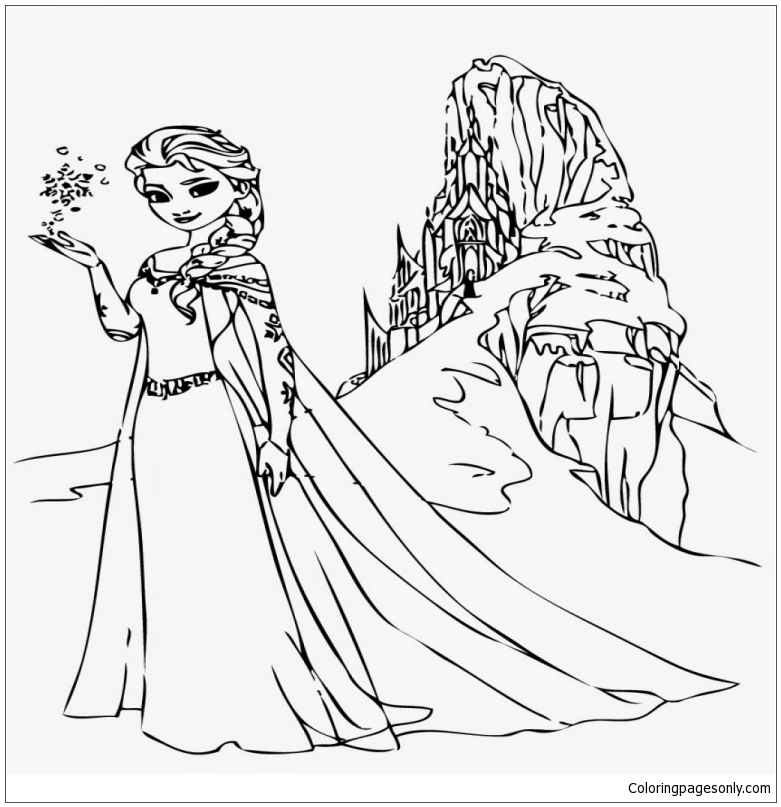 Frozen 2: Princess Elsa Coloring Pages Printable 84