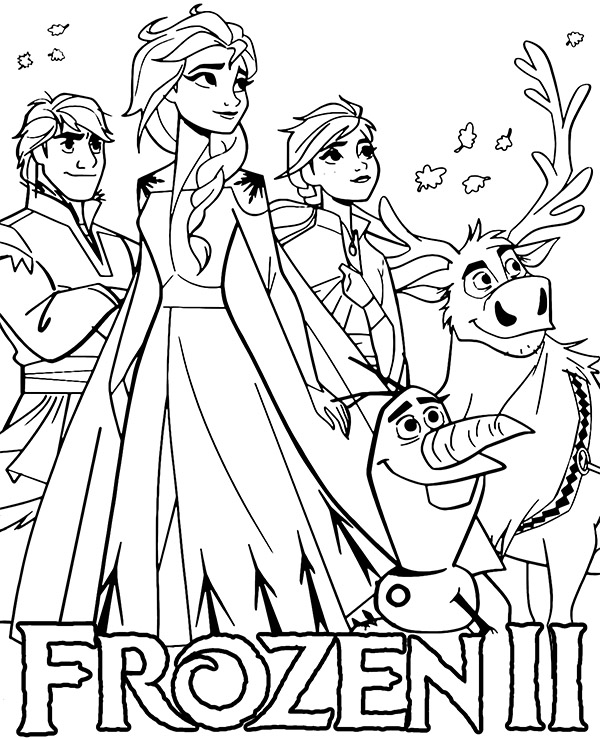 Frozen 2: Princess Elsa Coloring Pages Printable 86