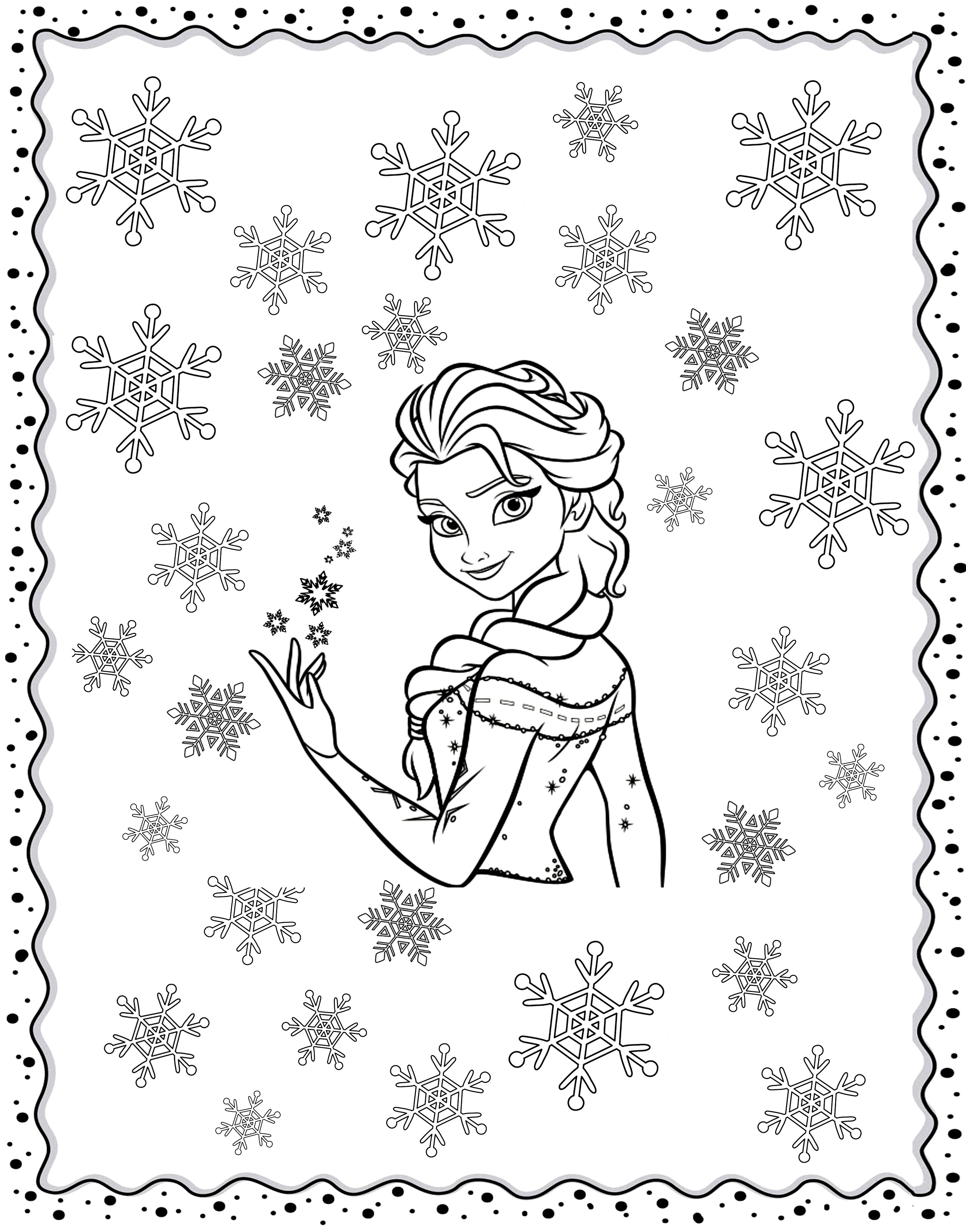 Frozen 2: Princess Elsa Coloring Pages Printable 93