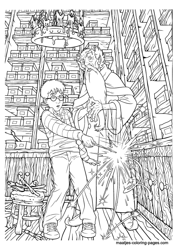 Harry Potter Coloring Pages for Adults 10