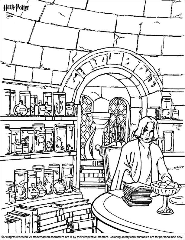 Harry Potter Coloring Pages for Adults 104