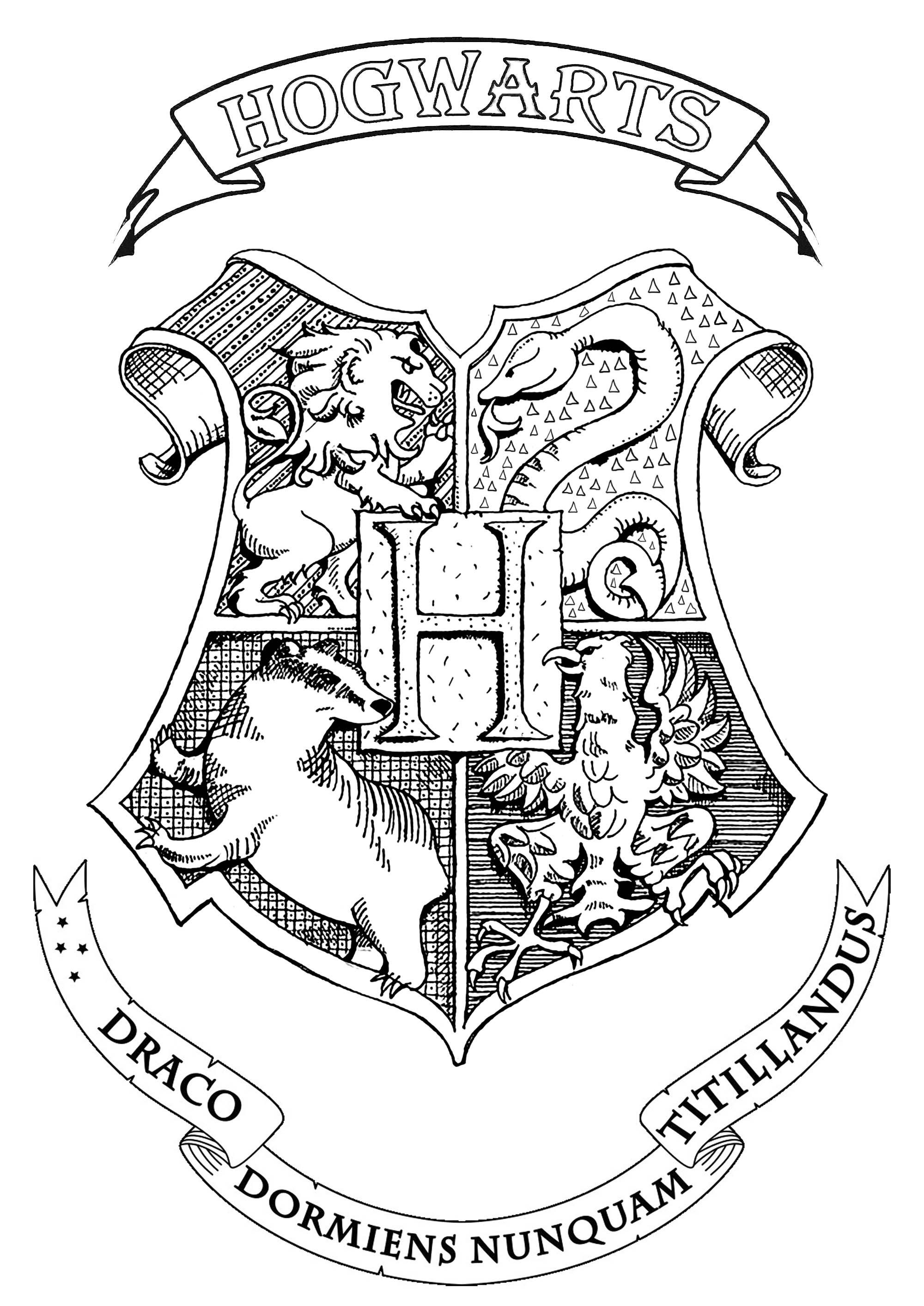 Harry Potter Coloring Pages for Adults 14