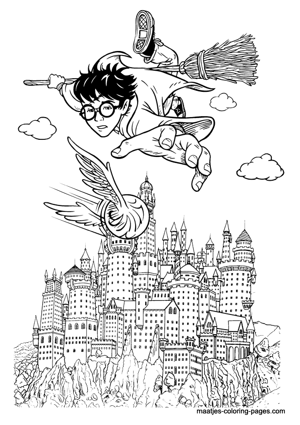 Harry Potter Coloring Pages for Adults 4