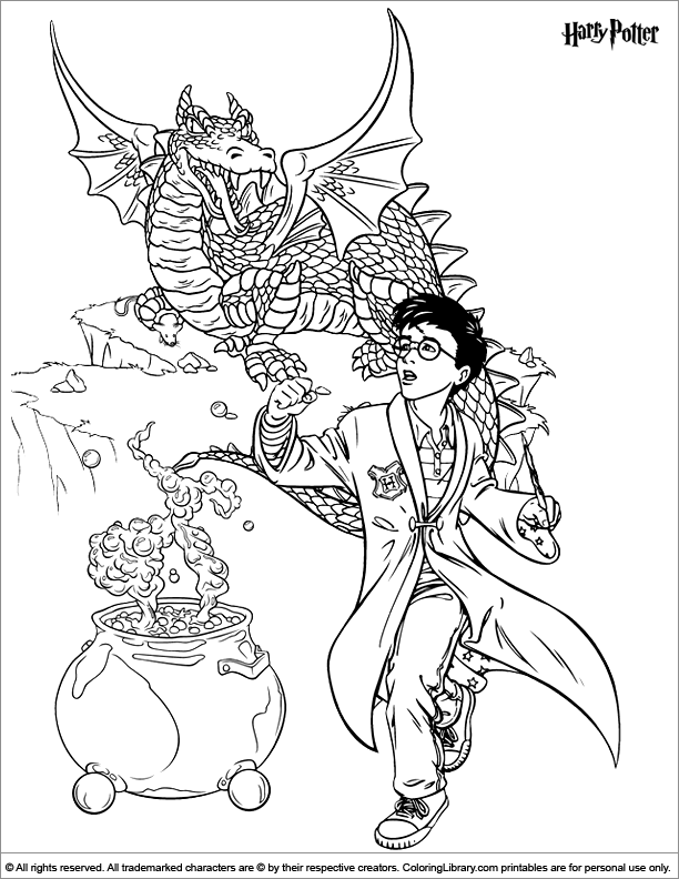 Harry Potter Coloring Pages for Adults 77