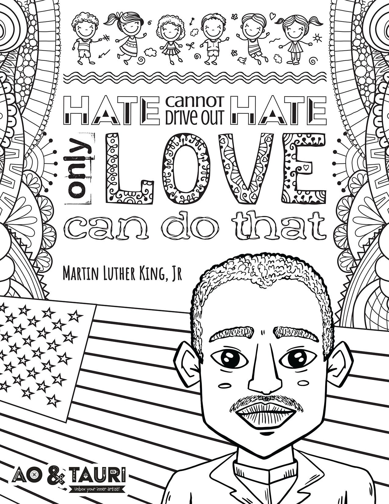 i have a dream coloring page