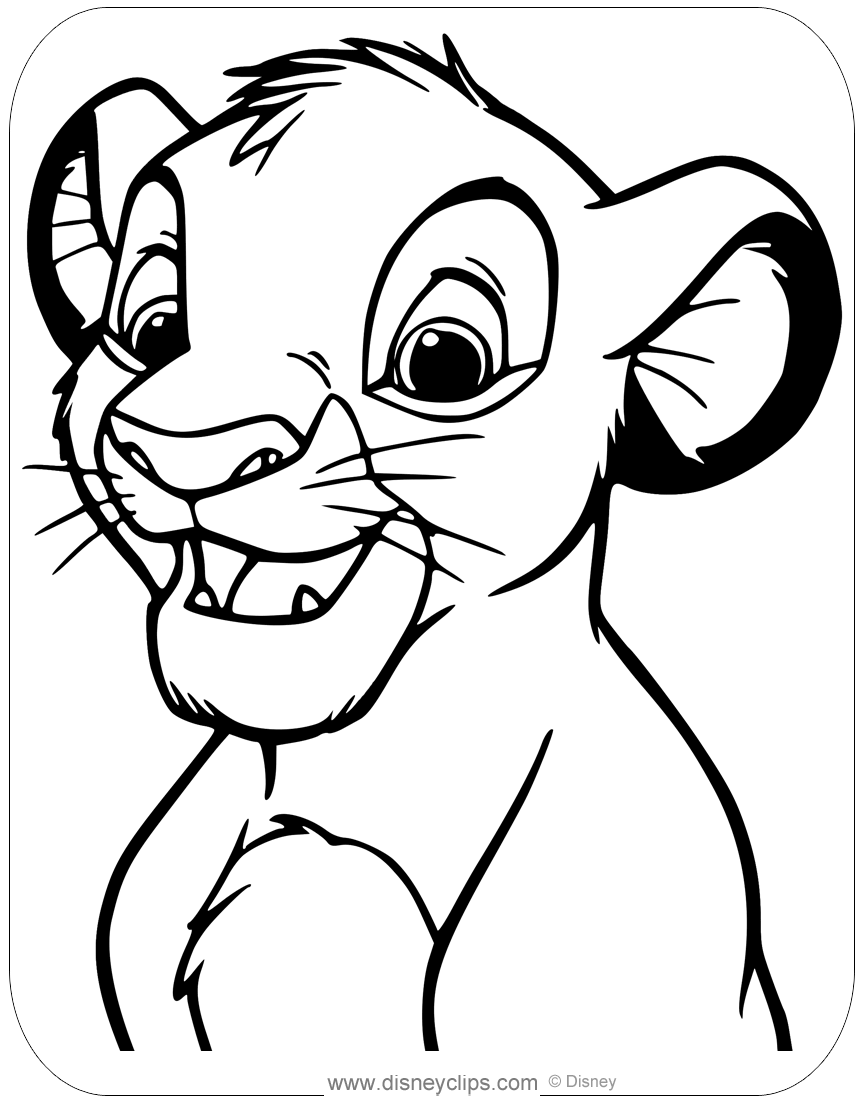 Lion King Coloring Pages Free Printable 110