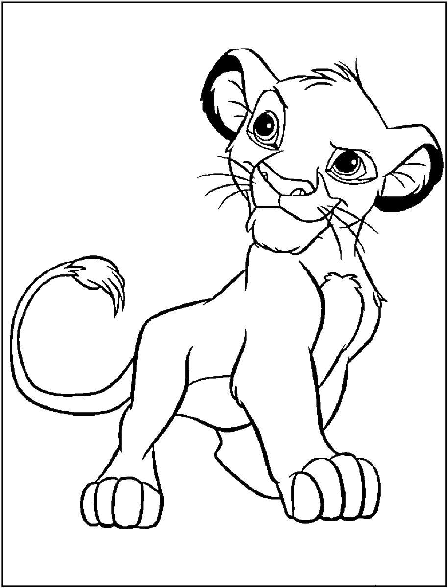 Lion King Coloring Pages Free Printable 112