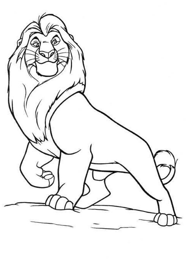 Lion King Coloring Pages Free Printable 122