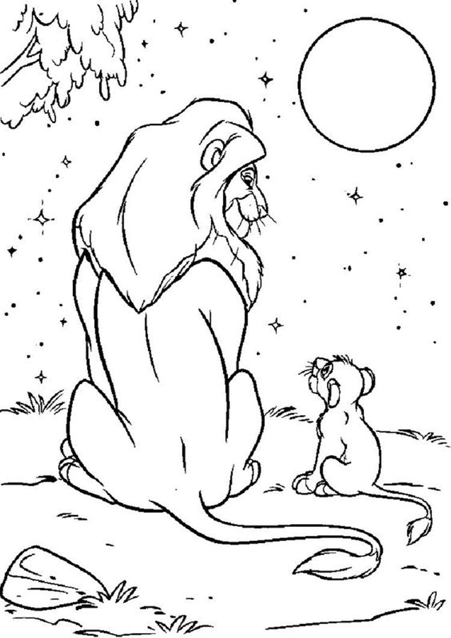 Lion King Coloring Pages Free Printable 38