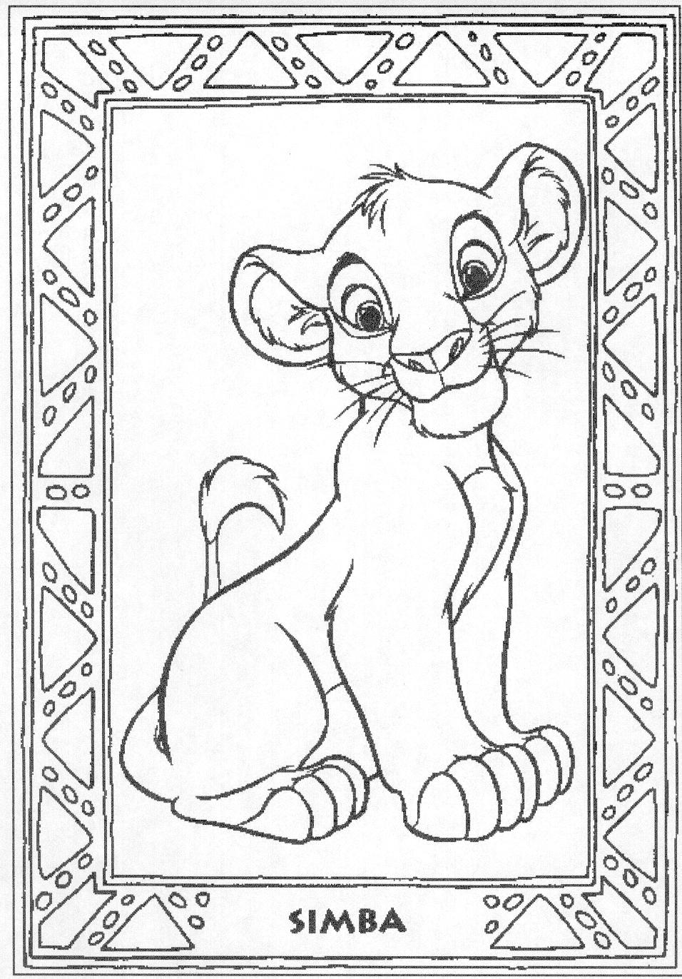 Lion King Coloring Pages Free Printable 58