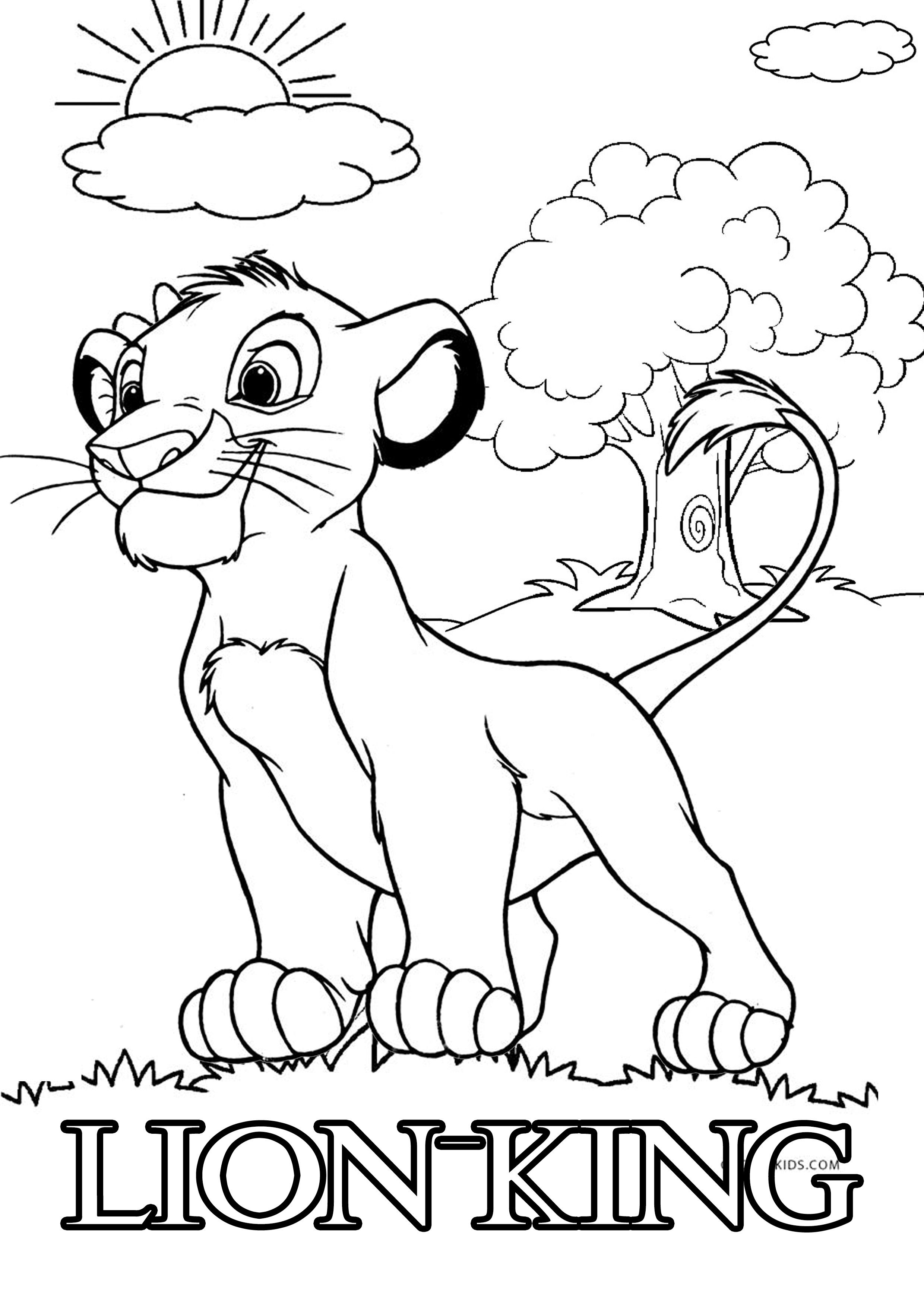 Lion King Coloring Pages Free Printable 7