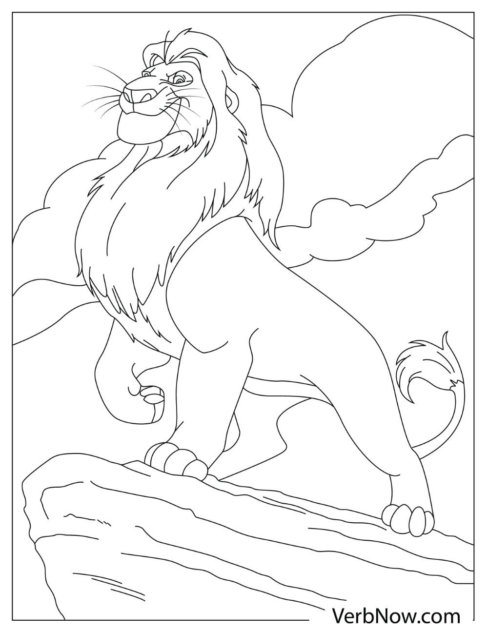 Lion King Coloring Pages Free Printable 8