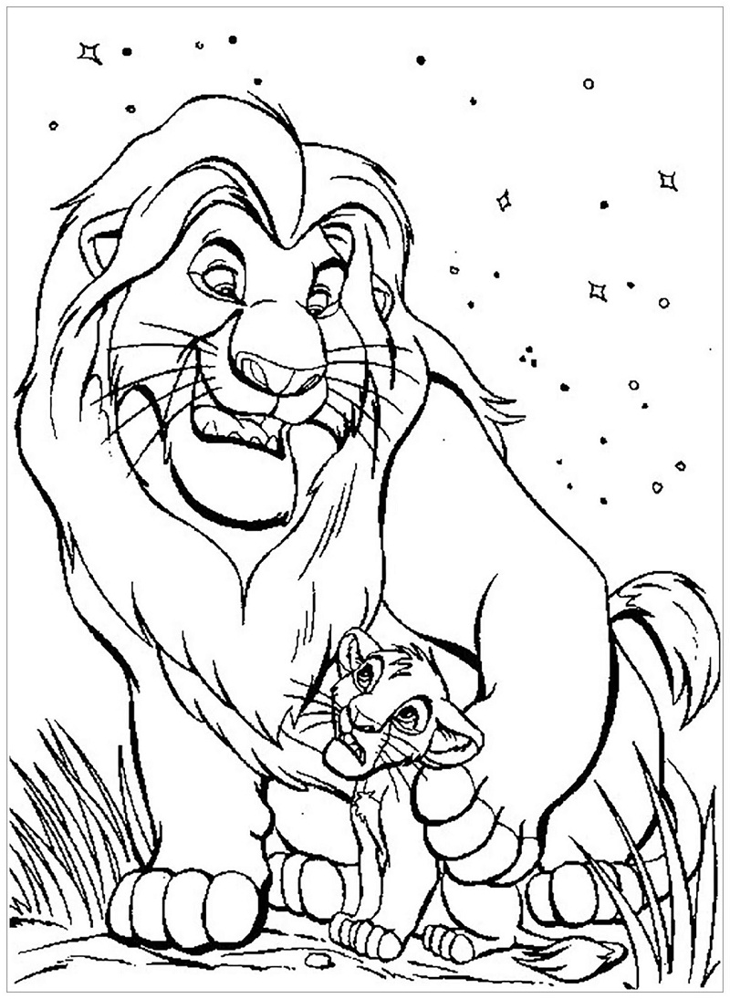 Lion King Coloring Pages Free Printable 80