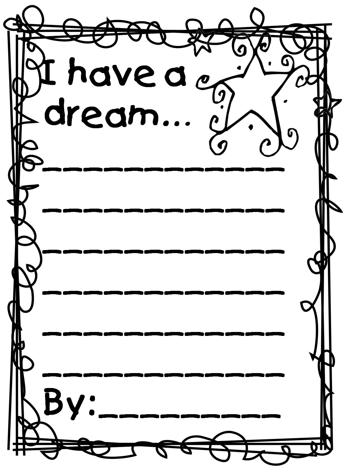 martin luther king activity sheets