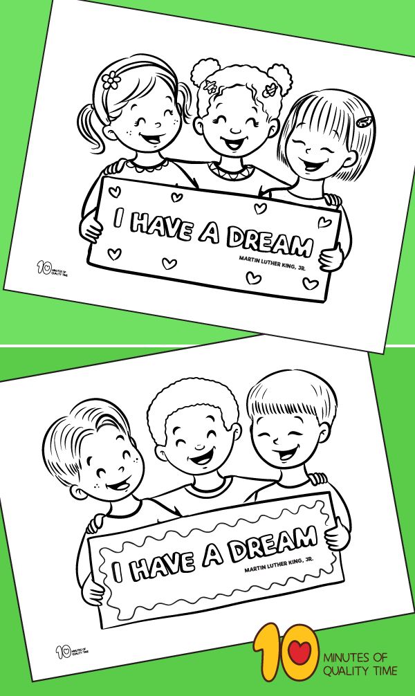 martin luther king coloring page free