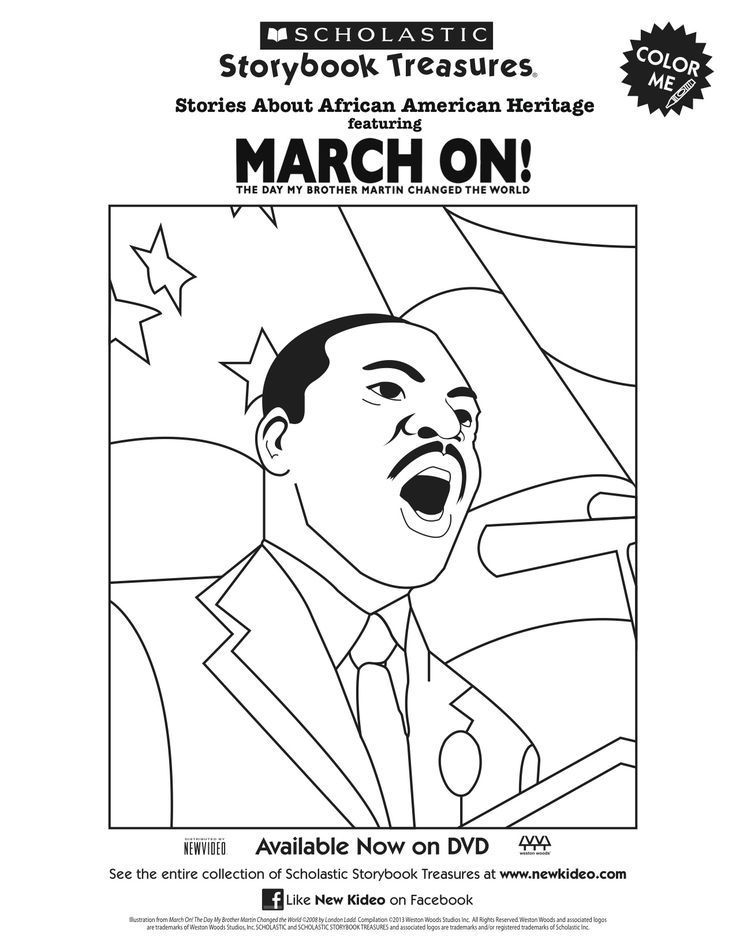 martin luther king coloring page