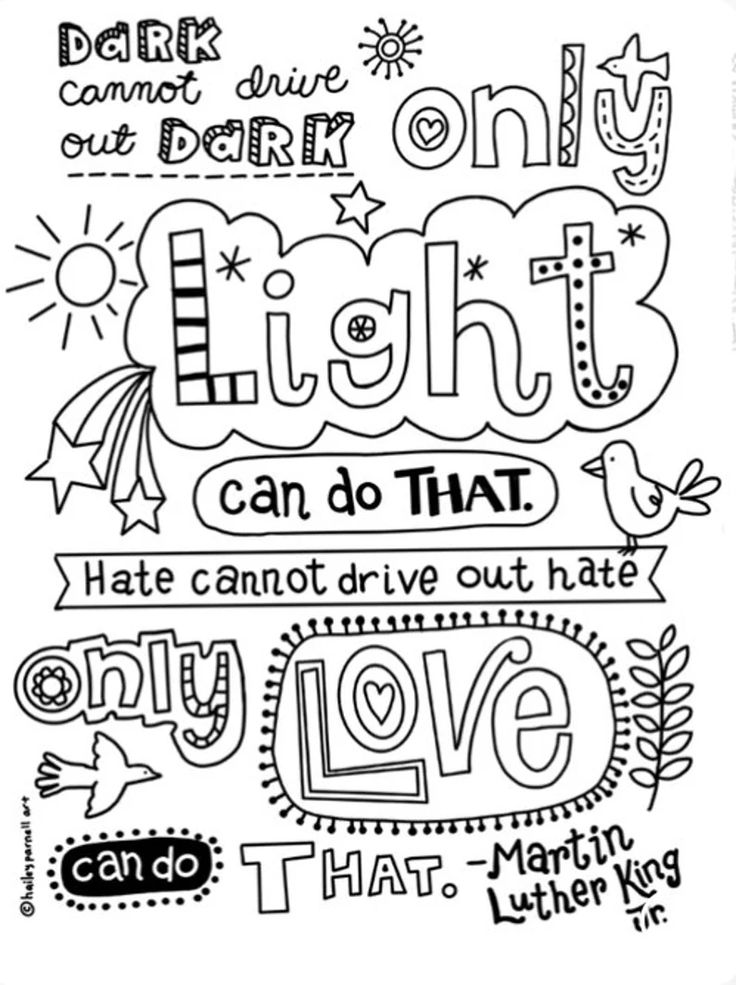 martin luther king jr coloring page for kindergarten