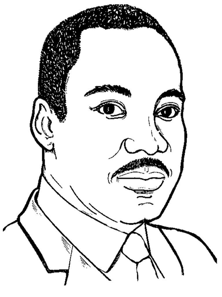 martin luther king jr coloring page preschool