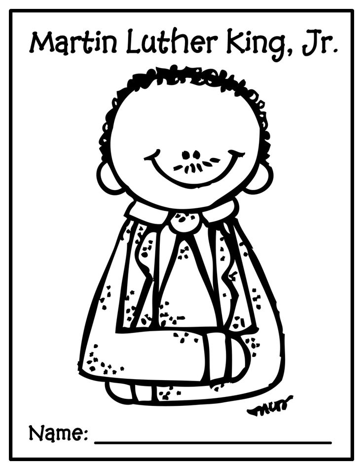 martin luther king jr coloring page printable