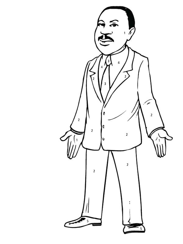 martin luther king jr coloring printable