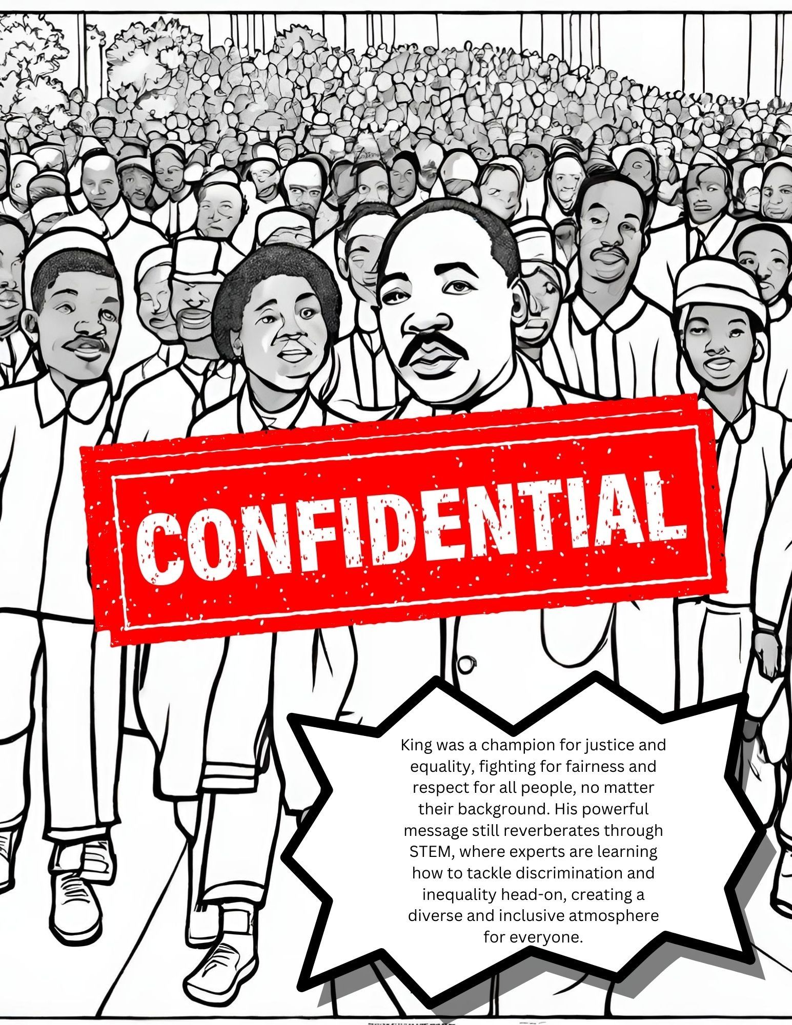 martin luther king jr day coloring pages