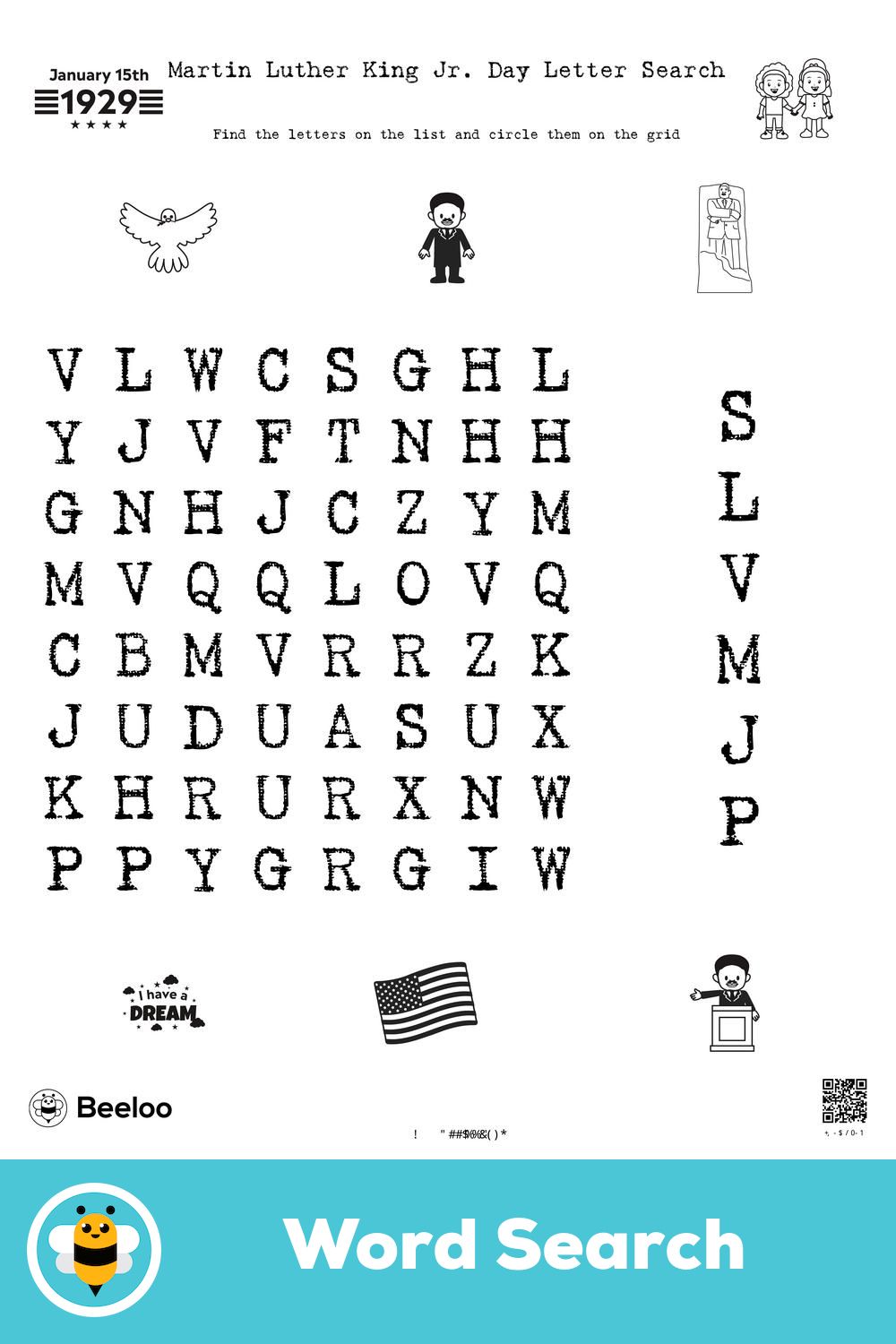 martin luther king jr printables free