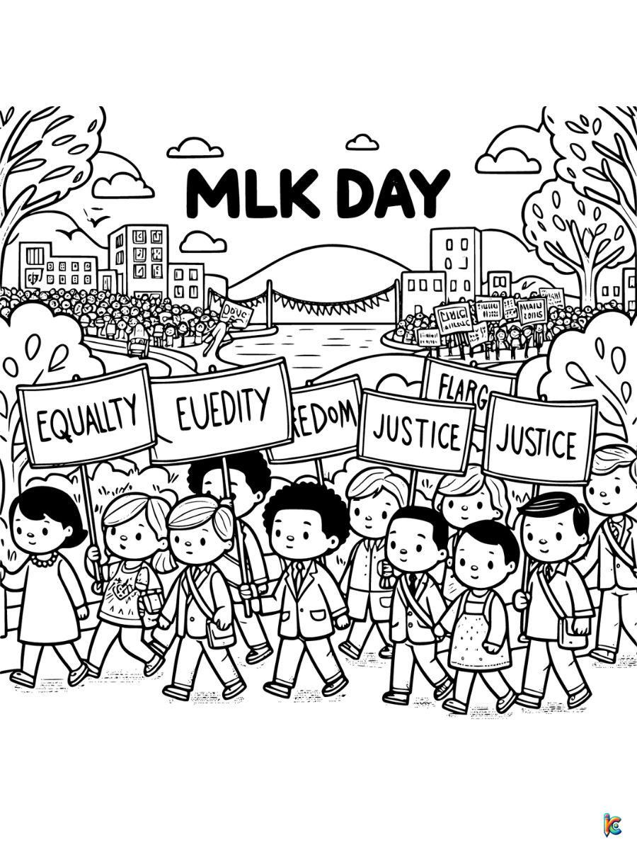 mlk coloring sheets