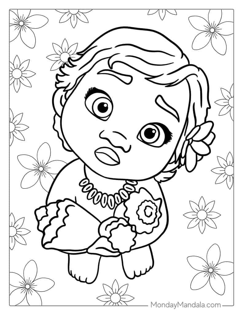 Moana Coloring Pages Free Printable 104