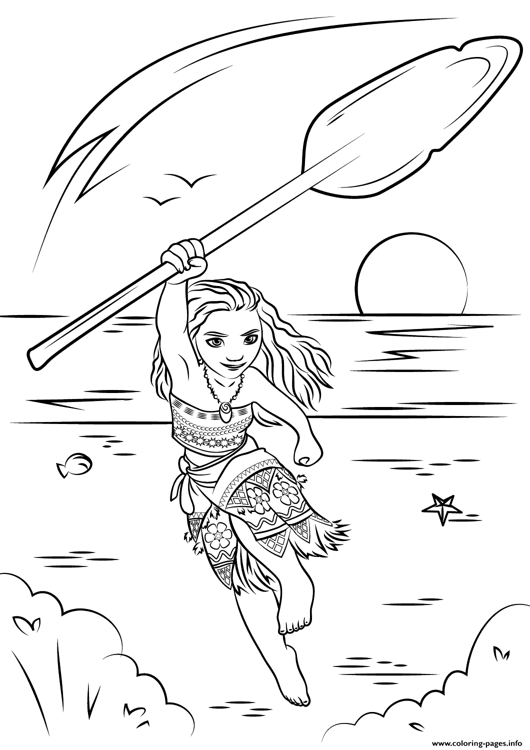 Moana Coloring Pages Free Printable 109