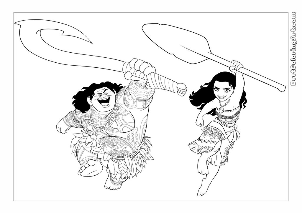 Moana Coloring Pages Free Printable 11