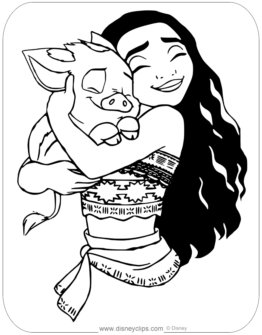 Moana Coloring Pages Free Printable 110