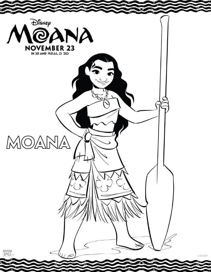 Moana Coloring Pages Free Printable 112