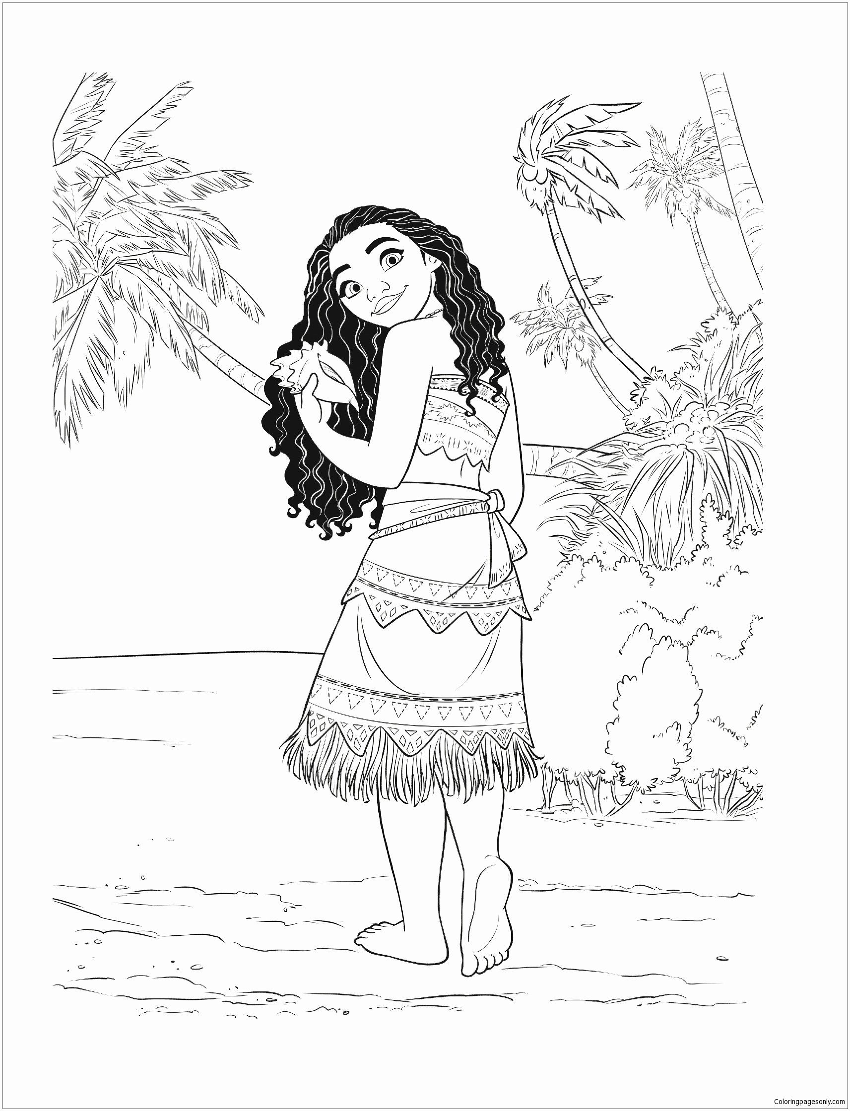 Moana Coloring Pages Free Printable 113