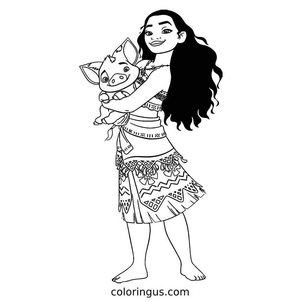 Moana Coloring Pages Free Printable 119