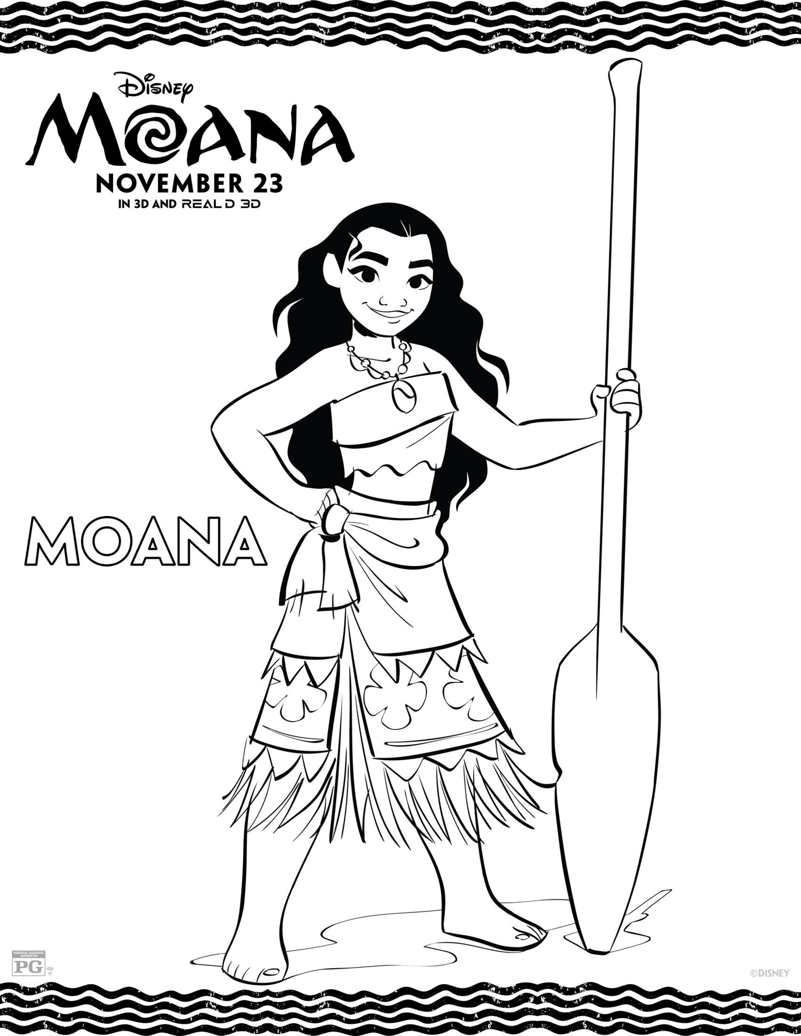 Moana Coloring Pages Free Printable 12